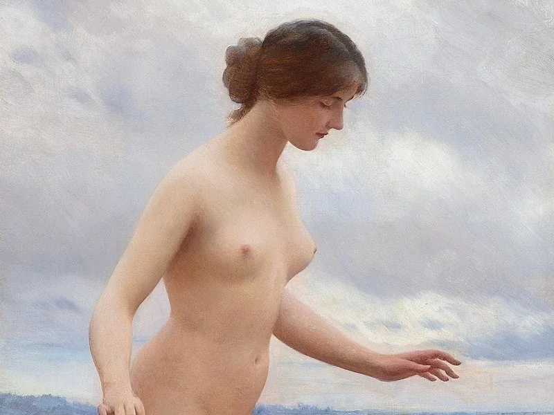 1843-Eugenio de Blaas - Nell'acqua